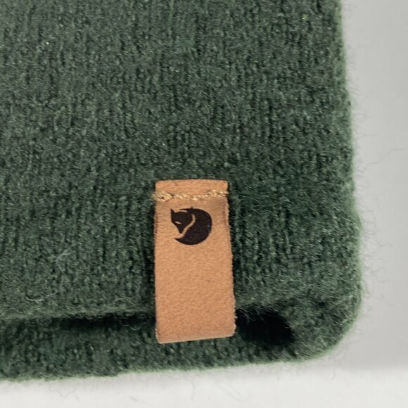 Fjallraven Kids Classic Knit Beanie Green - Picture 2 of 9